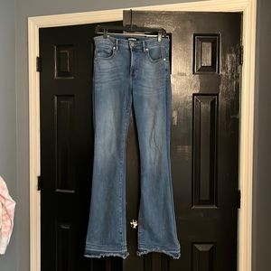 Express high rise boot cut jeans